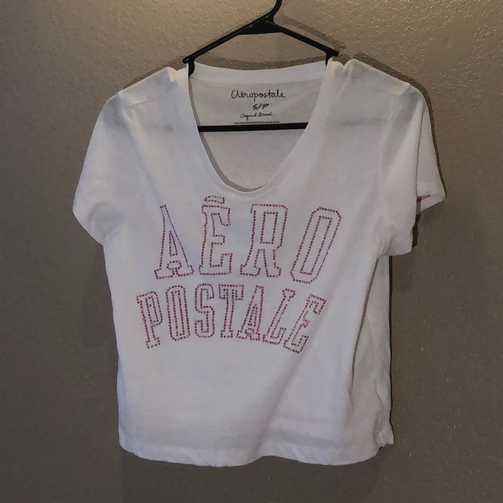 Aeropostale logo embellished shirt